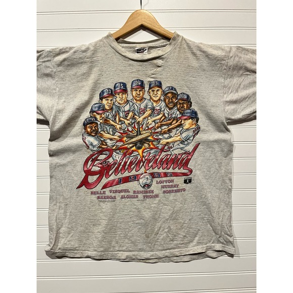 Vintage 90s Tultex Cleavland Indians character tee - Picture 1 of 5